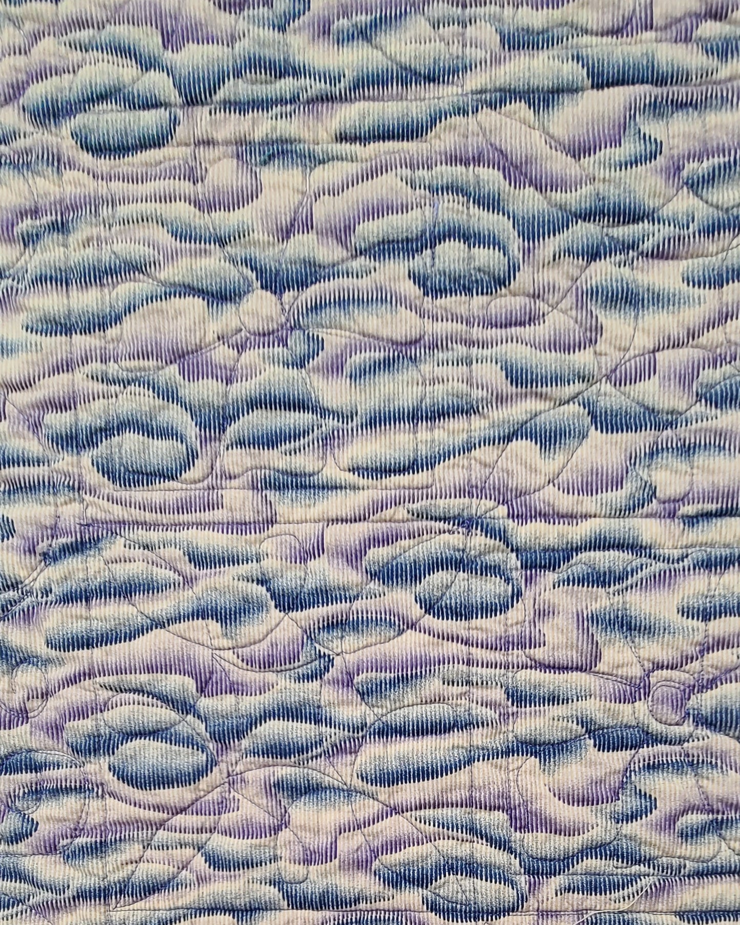 Baby Quilt Blue & Taupe