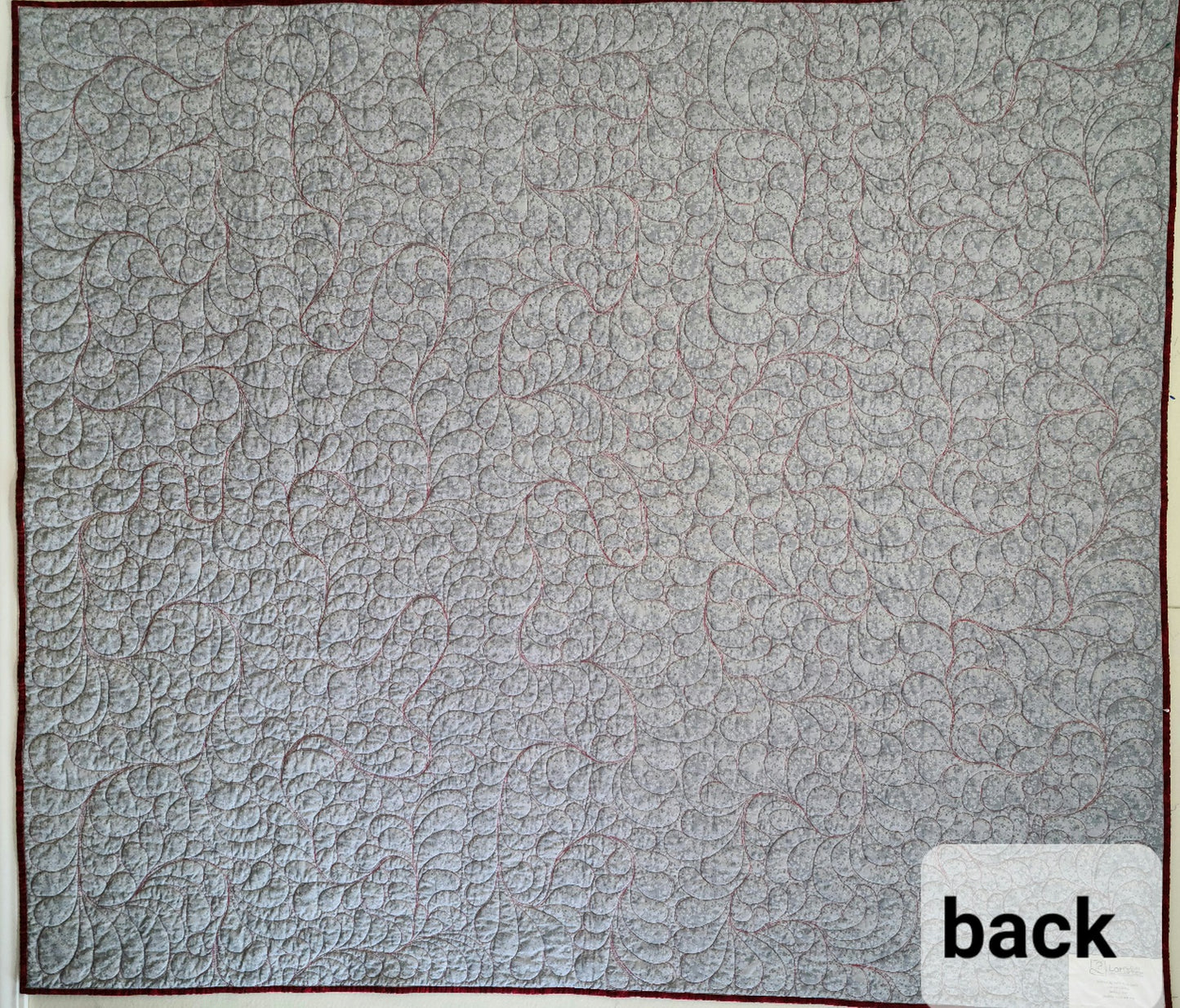 Red Patch Squares 67" x 77"